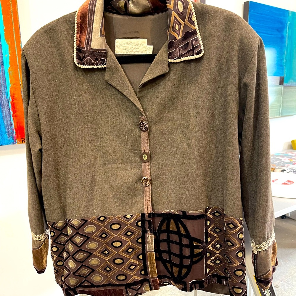 Vintage Taylor G  Multi-fabric Top